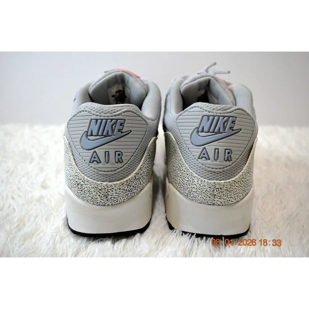 Nike Air Max 90 Premium PLATINUM/BLACK FIBERGLASS (443817-007) Women's Size 8.5